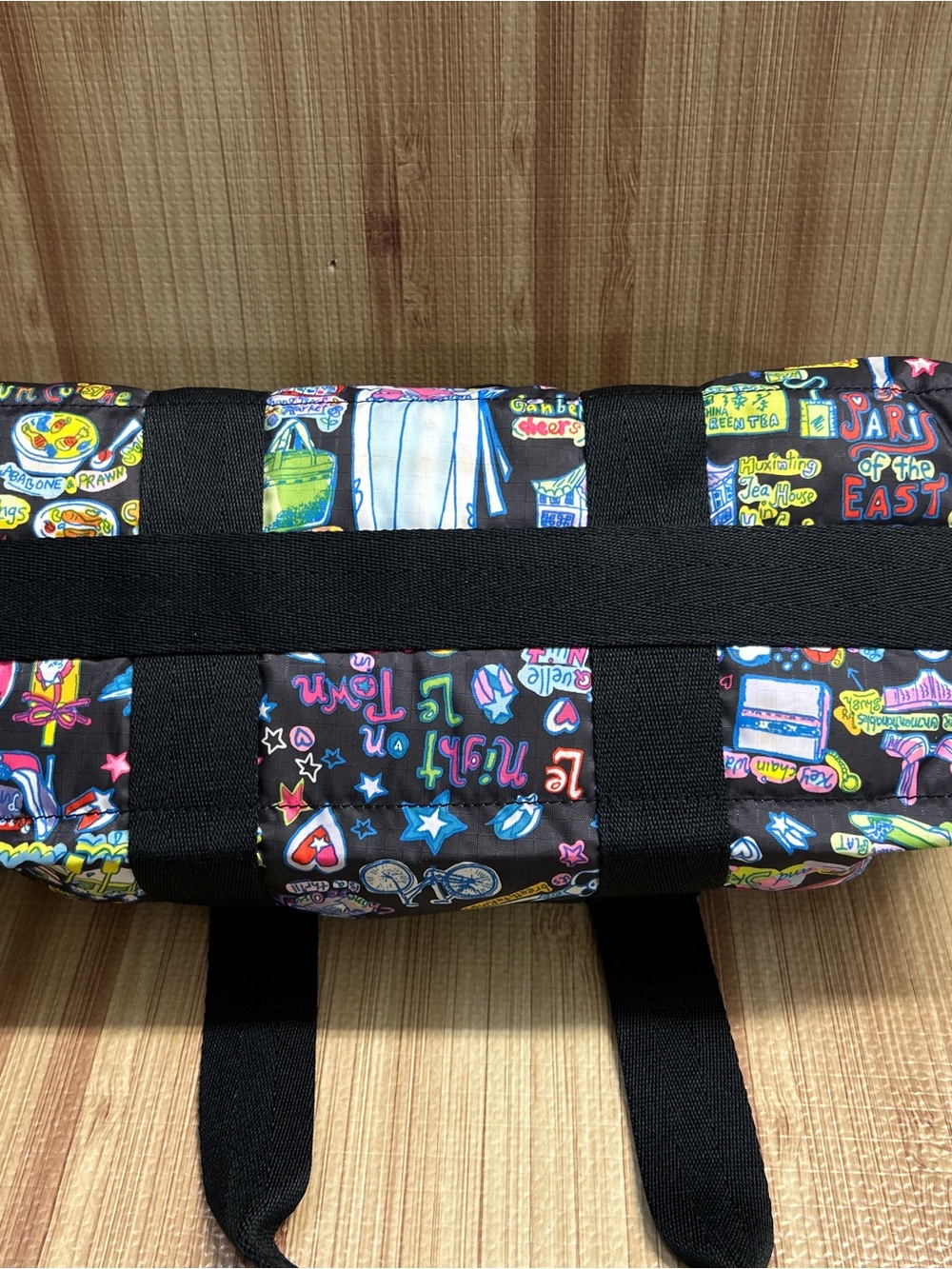 LeSportsac Sara Schwartz Night Life Mini Boston Duffle Bag - Picture 8 of 16